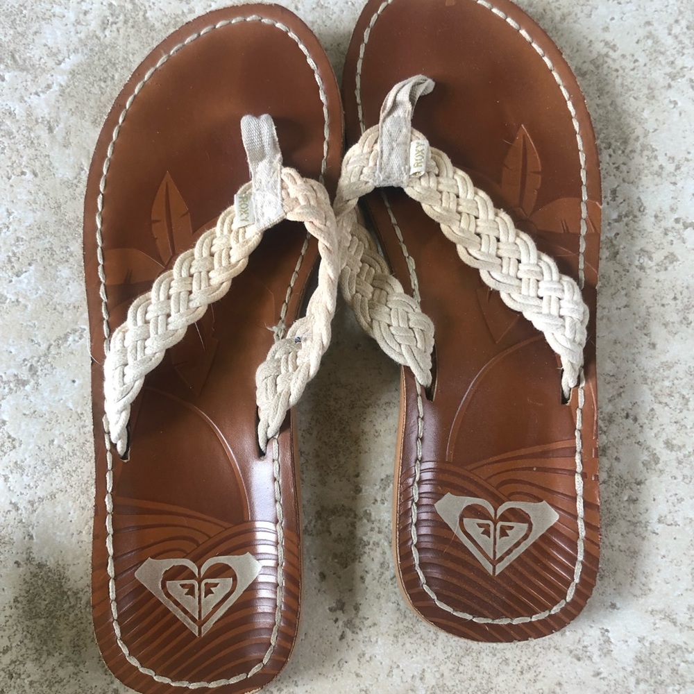 ROXY BRAIDED FLIP FLOPS